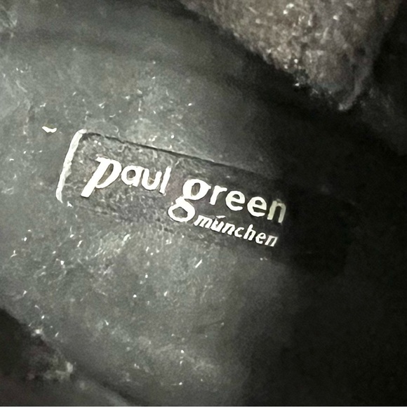 PAUL GREEN black suede casual boots comfy biker western women’s size 7US - Picture 9 of 11